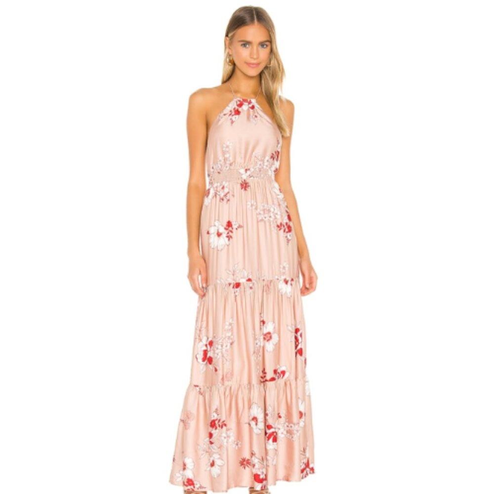 Camila Coelho Pedro Maxi Dress Blush Floral NWT Size XXS